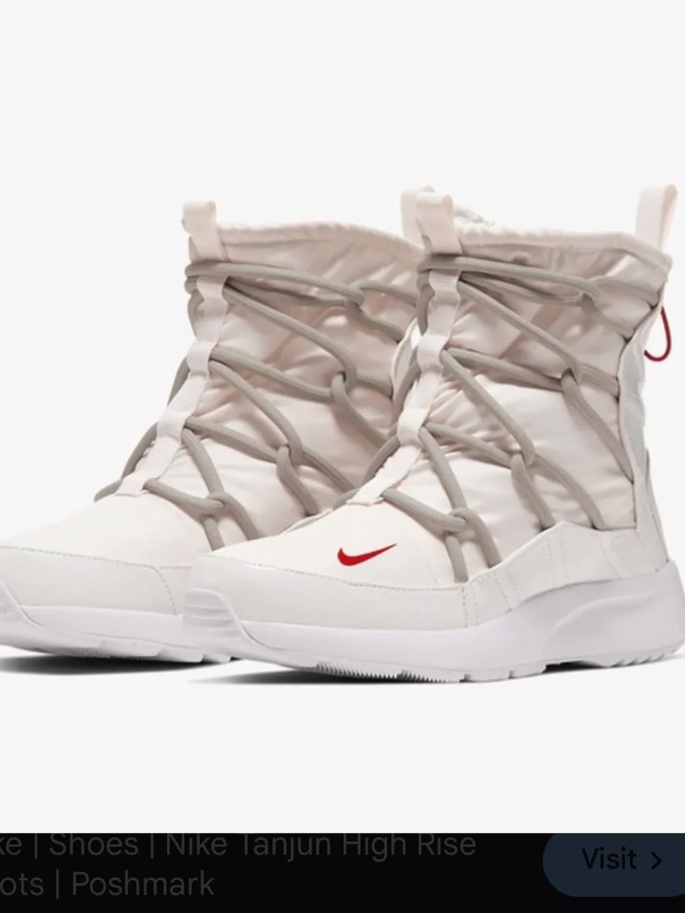 Nike Tanjun High Rise Phantom Women’s Boots Size 6.5